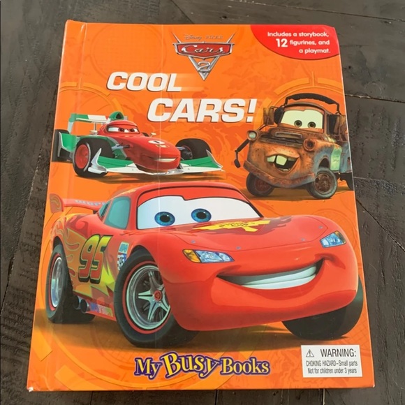 🚫SOLD❌Disney Cars2 busy book w/12 figurine cars - Picture 2 of 9